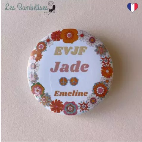 Badge personnalisé EVJF